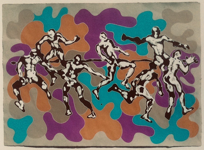  - Poured household paint works