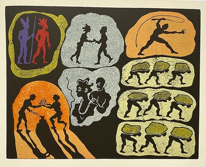  - Four Artists Books. Lino cut plates based on Wagner’s Ring Cycle.