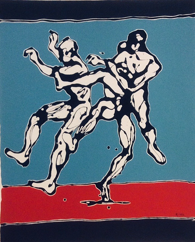  - Poured household paint works