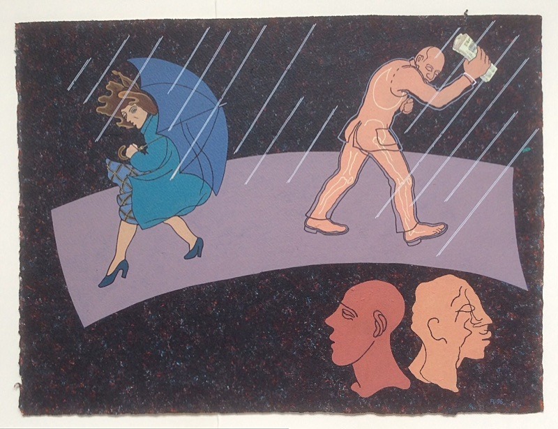  - Paintings acrylic on paper 1990s/ late 1980s