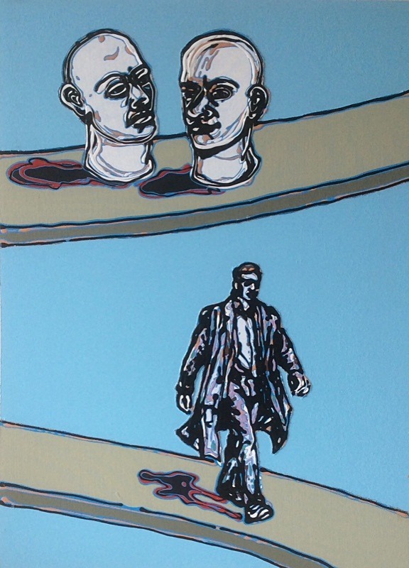  - Poured household paint works