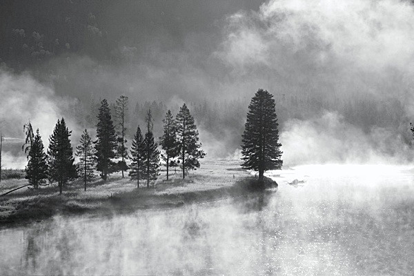 Mist on the river, Grand Teton - WEST COAST OF AMERICA