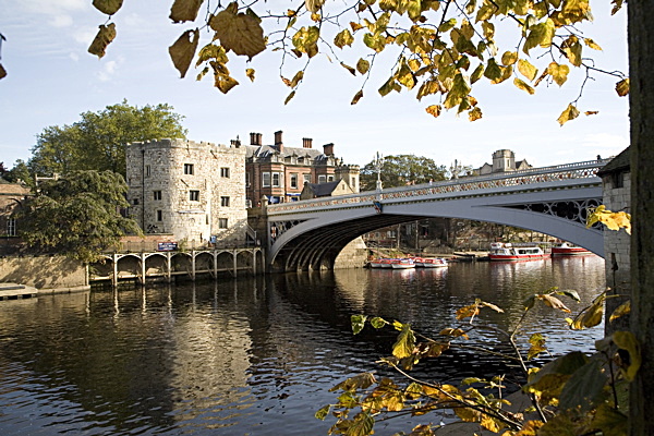Lendal Bridge and Tower across the River Ouse - YORK AGAINST CANCER CALENDAR 2011