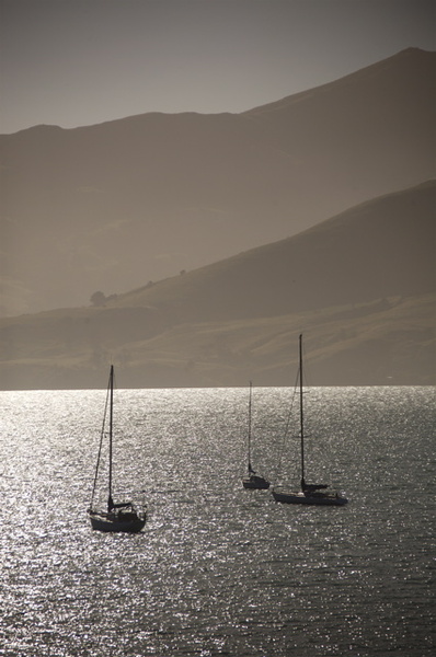 AKAROA SUNSET - NEW ZEALAND