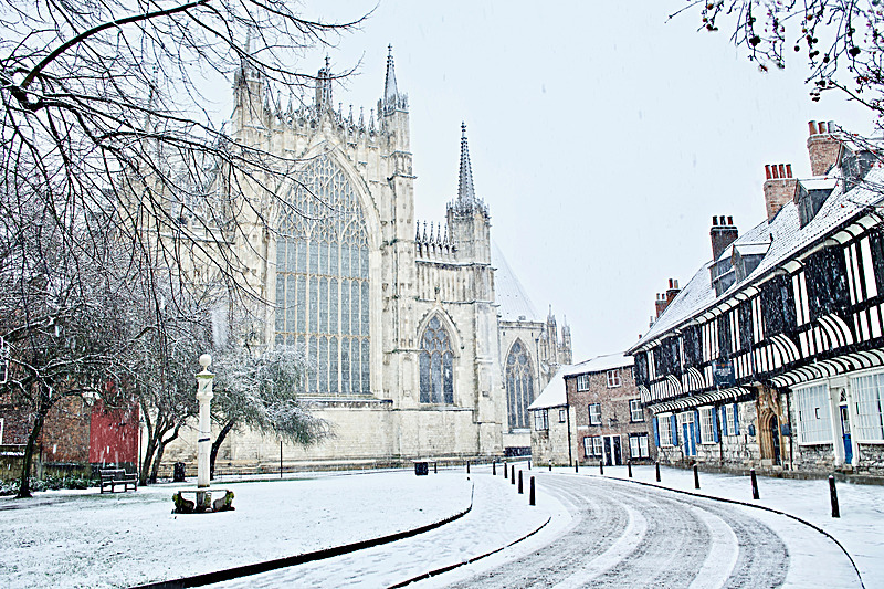 18. York Minster. Snowstorm East Front - FRIENDS OF YORK MINSTER CHRISTMAS CARD 2022