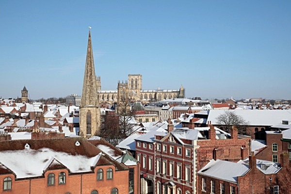 IMG_8937_2- YORK WINTER ROOFTOPS-2 FROM CLIFFORDS TOWER copy - YORK SNOW 2013