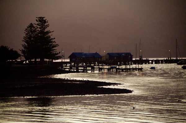 AKAROA SUNSET - NEW ZEALAND