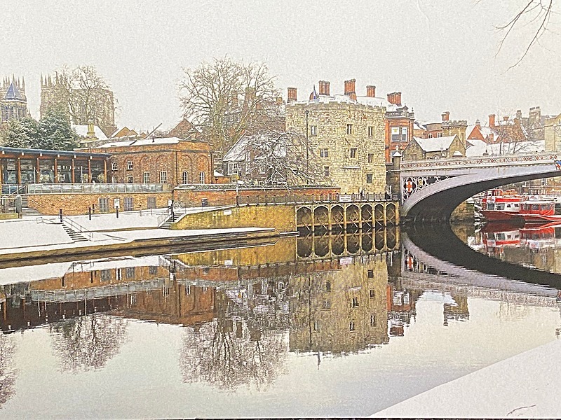 York Minster, Lendal Bridge, Winter View - York Against Cancer Christmas Cards 2020 & Calendar 2021