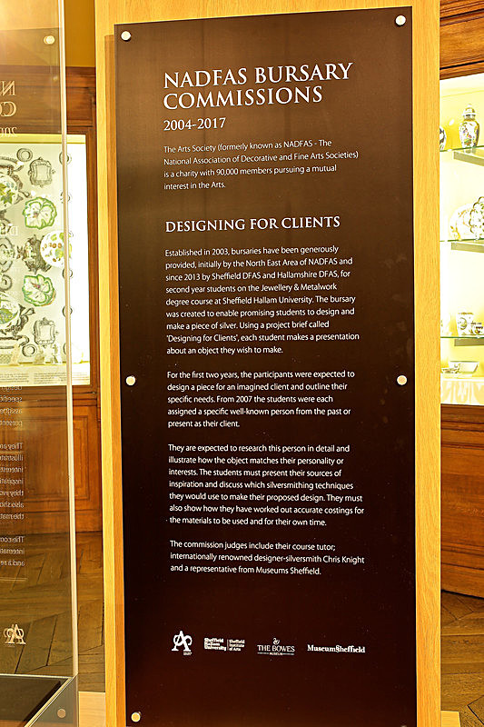  - BOWES MUSEUM, NADFAS YOUNG ARTS SILVER BURSARY EXHIBITION