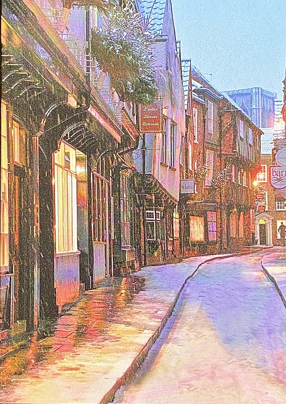 Snow in the Shambles, York - York Against Cancer Christmas Cards 2020 & Calendar 2021