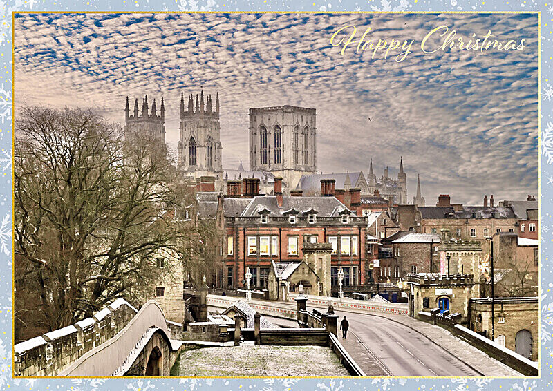 CS1. VIEW FROM LENDAL BRIDGE - YORK AGAINST CANCER YORK CHRISTMAS CARDS 2026