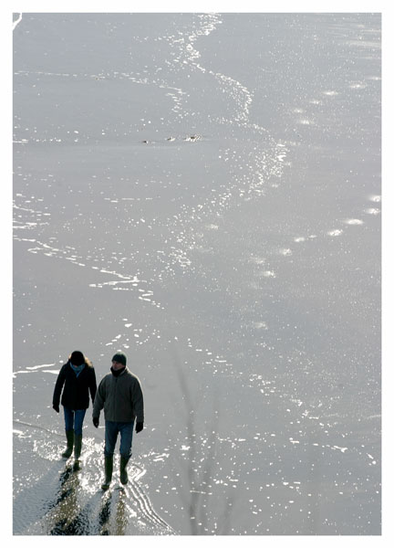 3  Footprints in the Sand, Robin Hood's Bay - WINTER