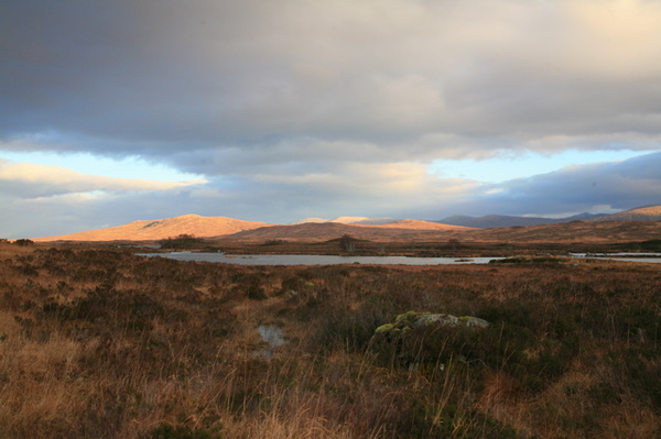 3, SUNSET, LOCH BA, RANNOCH MOOR - SCOTLAND