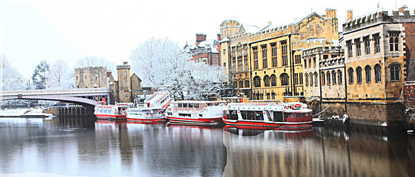 IMG_8726WINTER  FROST YORK GUILDHALLLENDAL BRIDGE AND RIVER OUSE  copy - YORK SNOW 2008