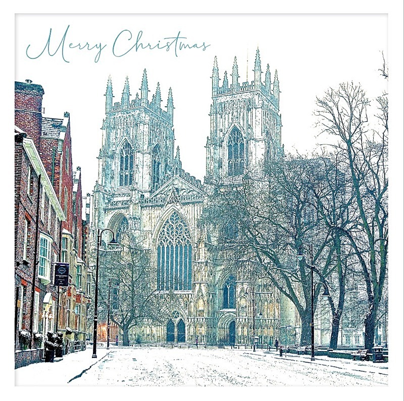 “York Minster. West End, Winter Morning” - YORK AGAINST CANCER CHRISTMAS CARD 2022