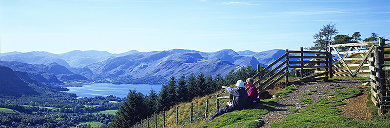 Enjoying the view Derwent Water - Lake District