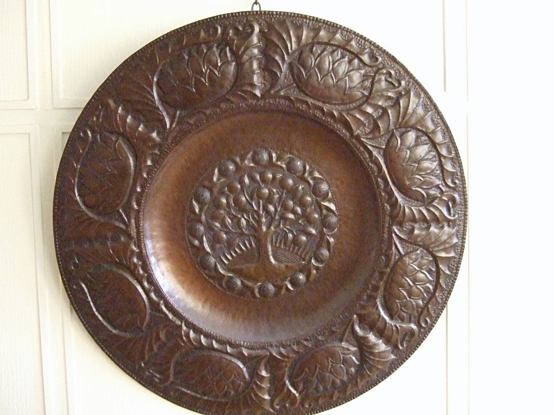 SOLD John Pearson copper charger JP001 - Archive sold items