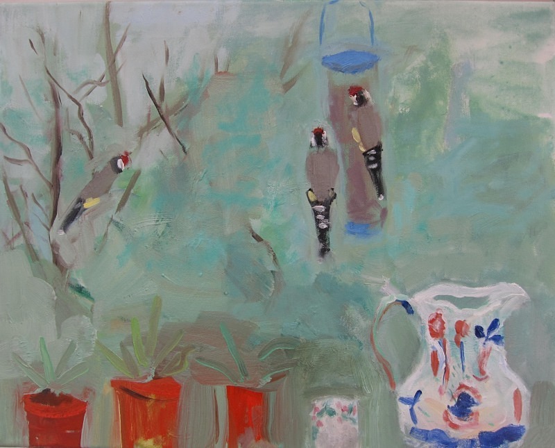 goldfinch study 1 - paintings from field-sketches