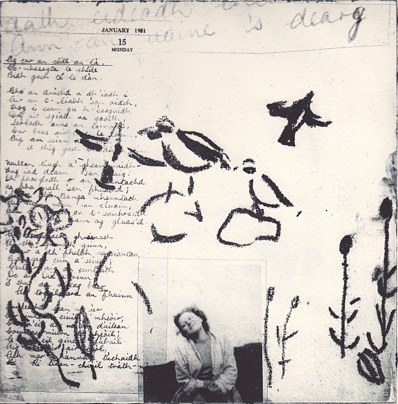 ann an uaine 's dearg - photopolymer etchings