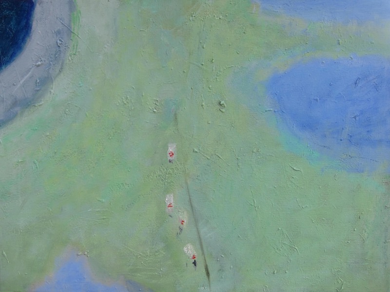 line of sheep Tàmol - paintings from field-sketches