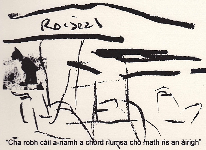 Roiseal - a-mach an gleann: screenprints