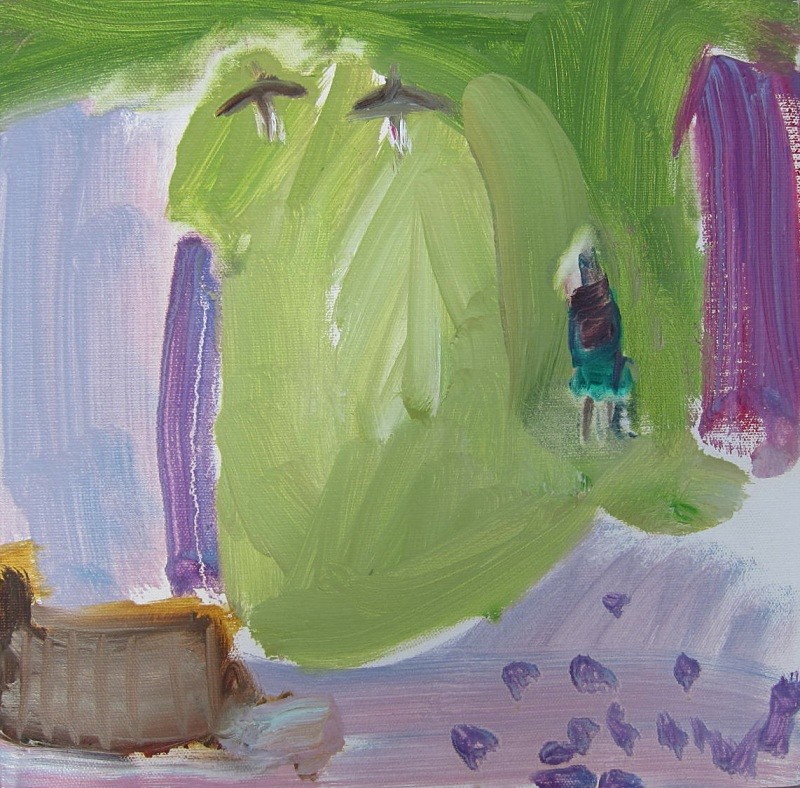machair skylarks - paintings from field-sketches