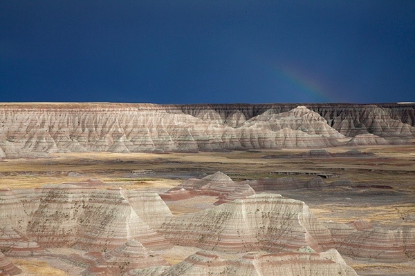Passing storm, Badlands. - American Landscape