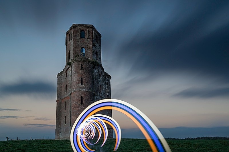 Horton Tower No 3. - Light Painting