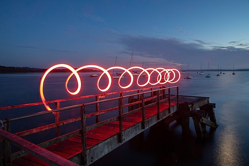 Hamworthy Pier - Light Painting