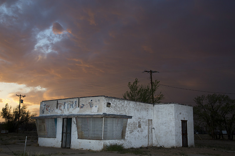 Approaching dust storm Tucumcari NM - Route 66