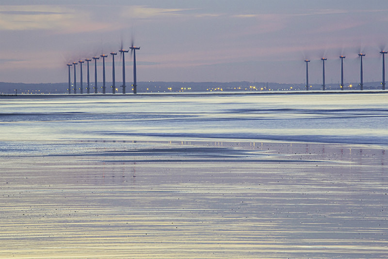 Wind turbines, Redcar, No1. - Coastal Britain