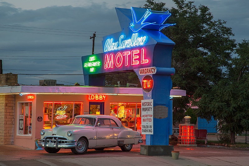 Blue Swallow Motel, Tucumcari NM. - Route 66