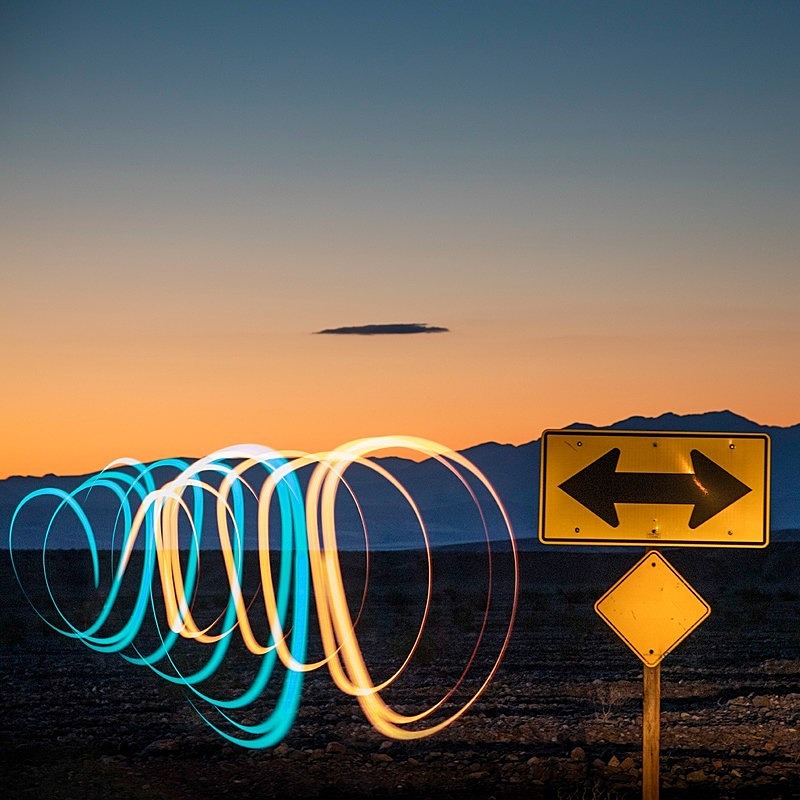 Any Which WAy. - Light Painting
