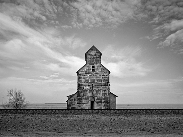 Silo and railroad. - Abandoned America