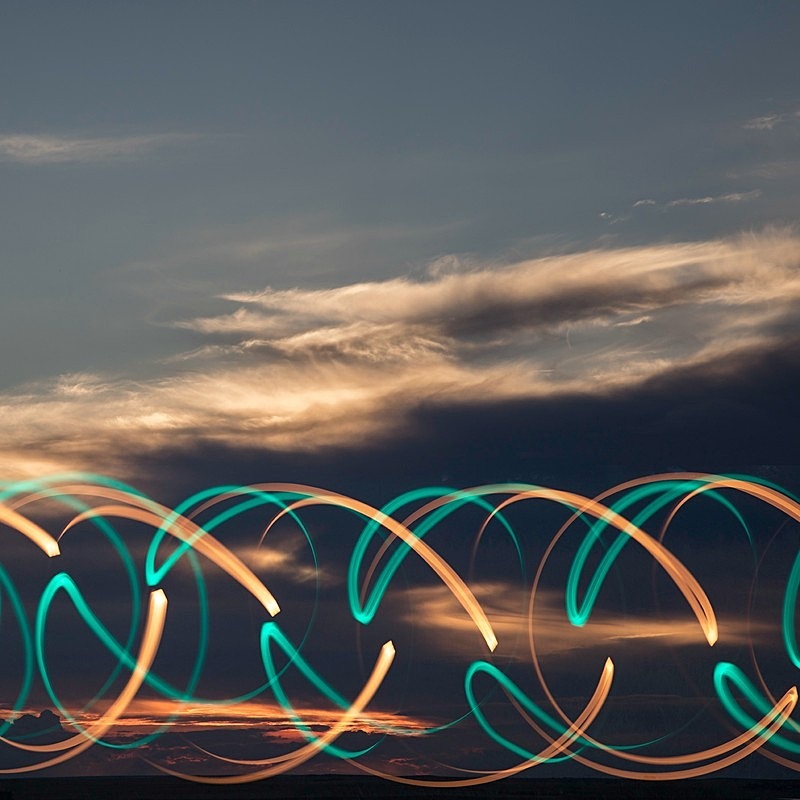 Night Sky No 2 - Light Painting
