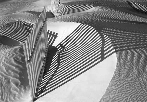 Sand-dunes and breaker 2. - Monochrome Landscape Europe