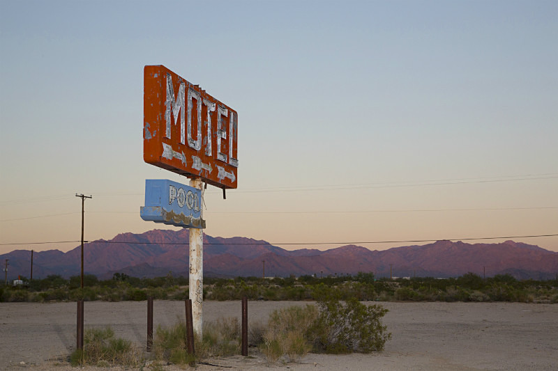 Motel Pool, Yucca Az, - Route 66