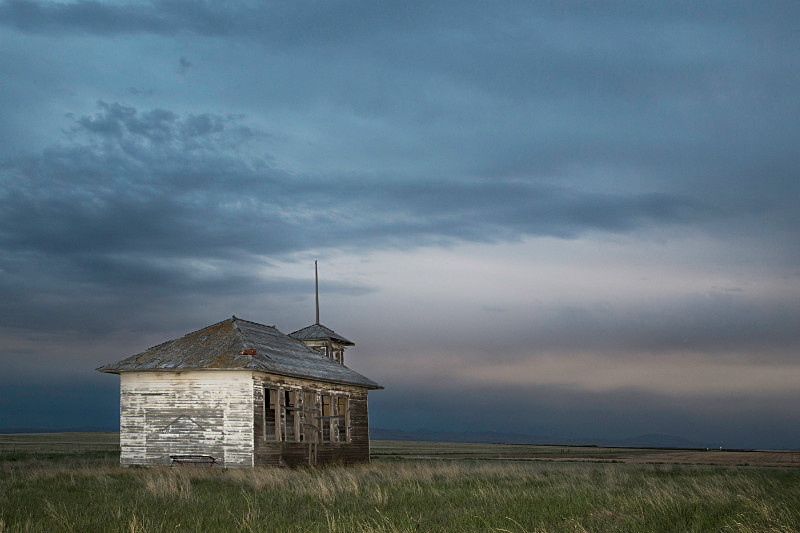 Abandoned School near Havre, Montana. - Abandoned America