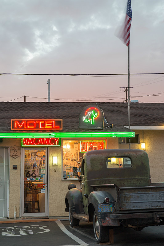 Motel, Route 66, Barstow. - Route 66