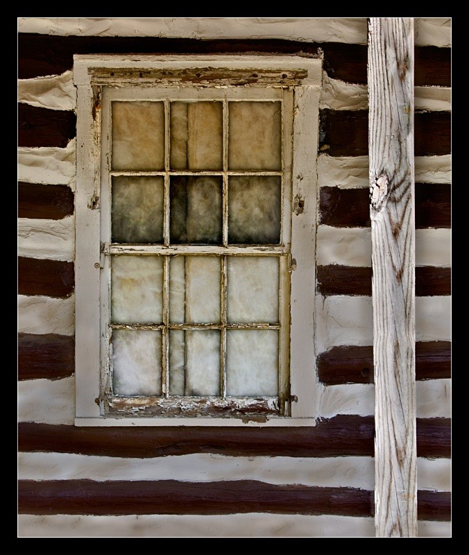 Log Cabin Window - Building Elements