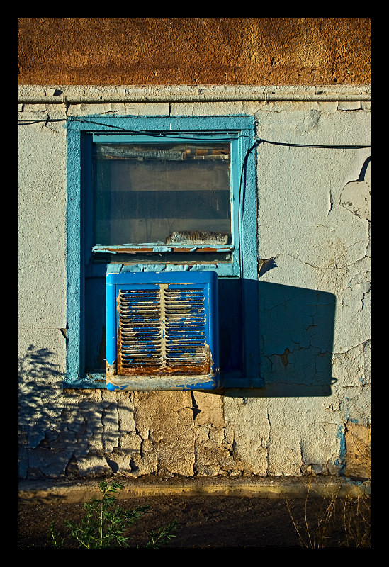 Blue Motel Window - Building Elements
