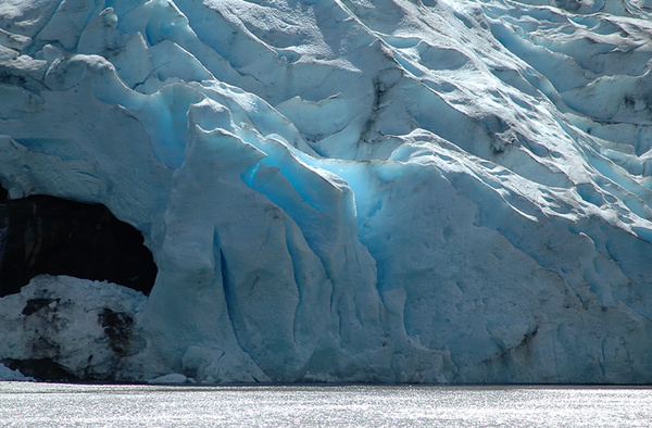 The toe of Bear glacier. - Canada