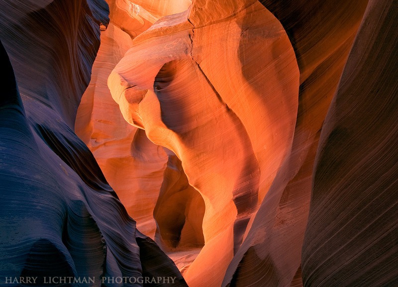 Golden Eagle Cathedral - Slot Canyon Abstracts