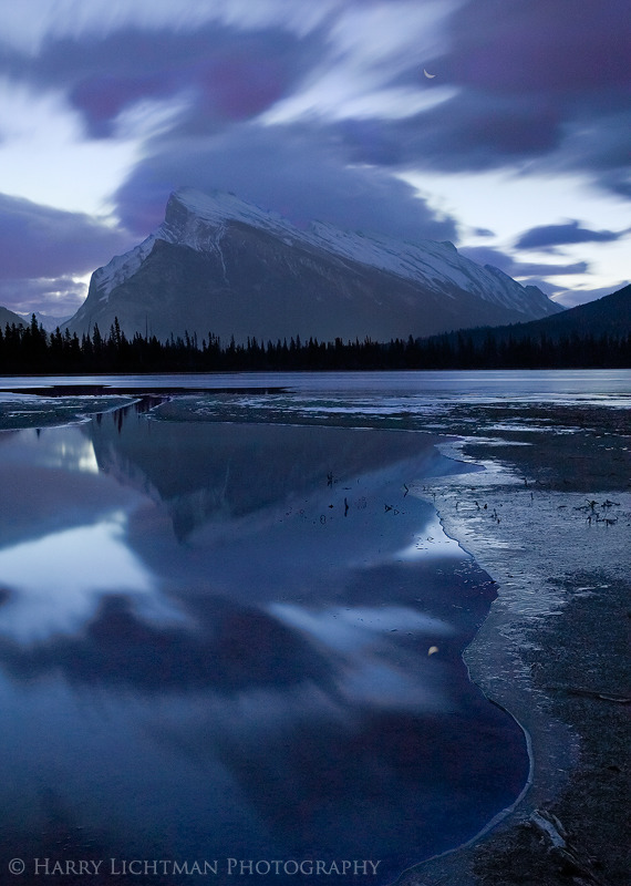 Rundle Moonrise - Banff National Park 2013
