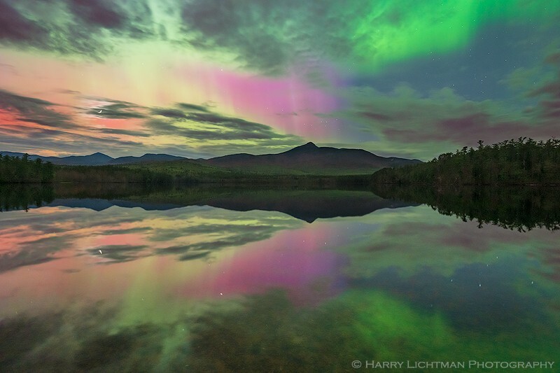 Chocorua Aurora - New Hampshire Mountains - Streams - Lakes - & Rivers