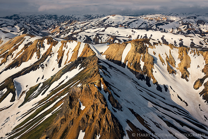 Ridgelines - Aerial Iceland