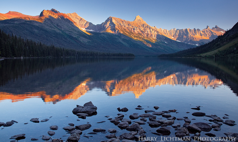 Elizabeth Lake Reflections - Glacier National Park