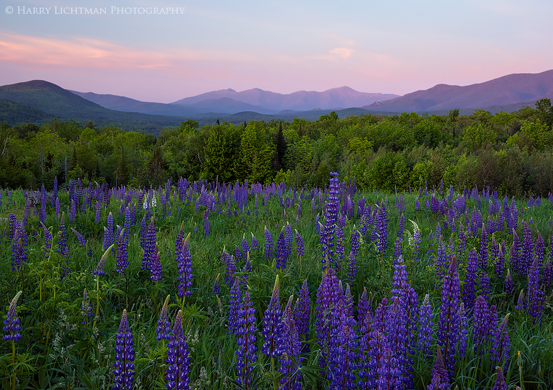 Sugar Hill Sunset - New Hampshire Mountains - Streams - Lakes - & Rivers