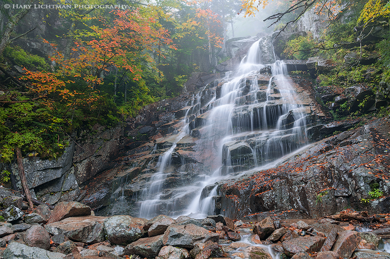 Fogged Falls - New Hampshire Mountains - Streams - Lakes - & Rivers