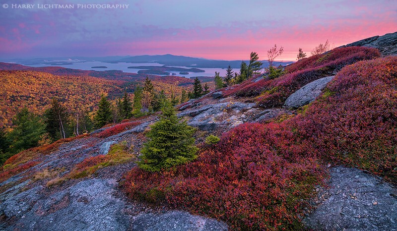 Crimson Carpet - New Hampshire Mountains - Streams - Lakes - & Rivers